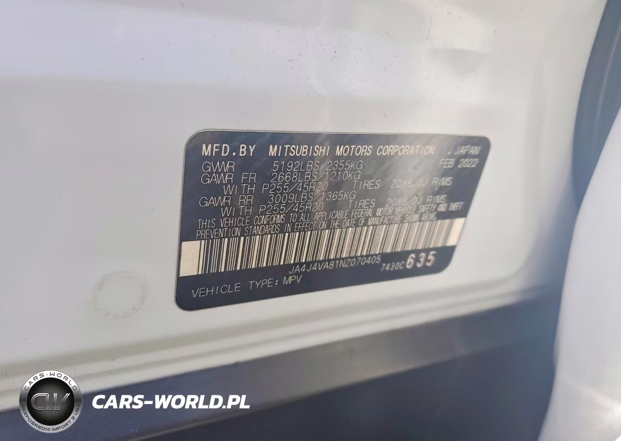 2022 Mitsubishi Outlander Sel VIN:JA4J4VA81NZ070405 - 13