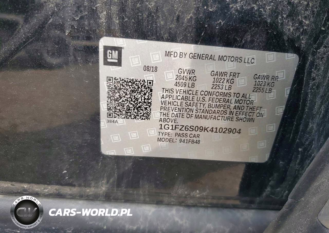 2019 Chevrolet Bolt Ev Premier VIN:1G1FZ6S09K4102904 - 13