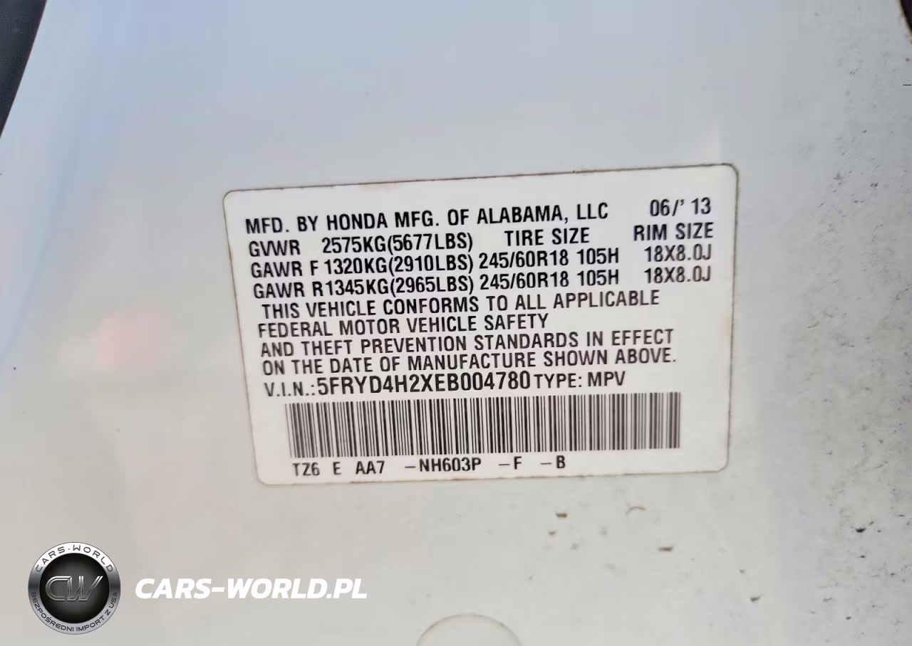 2014 Acura Mdx VIN:5FRYD4H2XEB004780 - 12