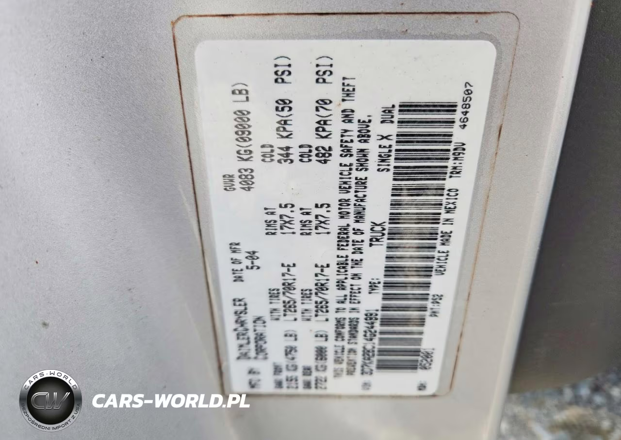 2004 Dodge Ram 2500 St VIN:3D7KA28C14G244991 - 12