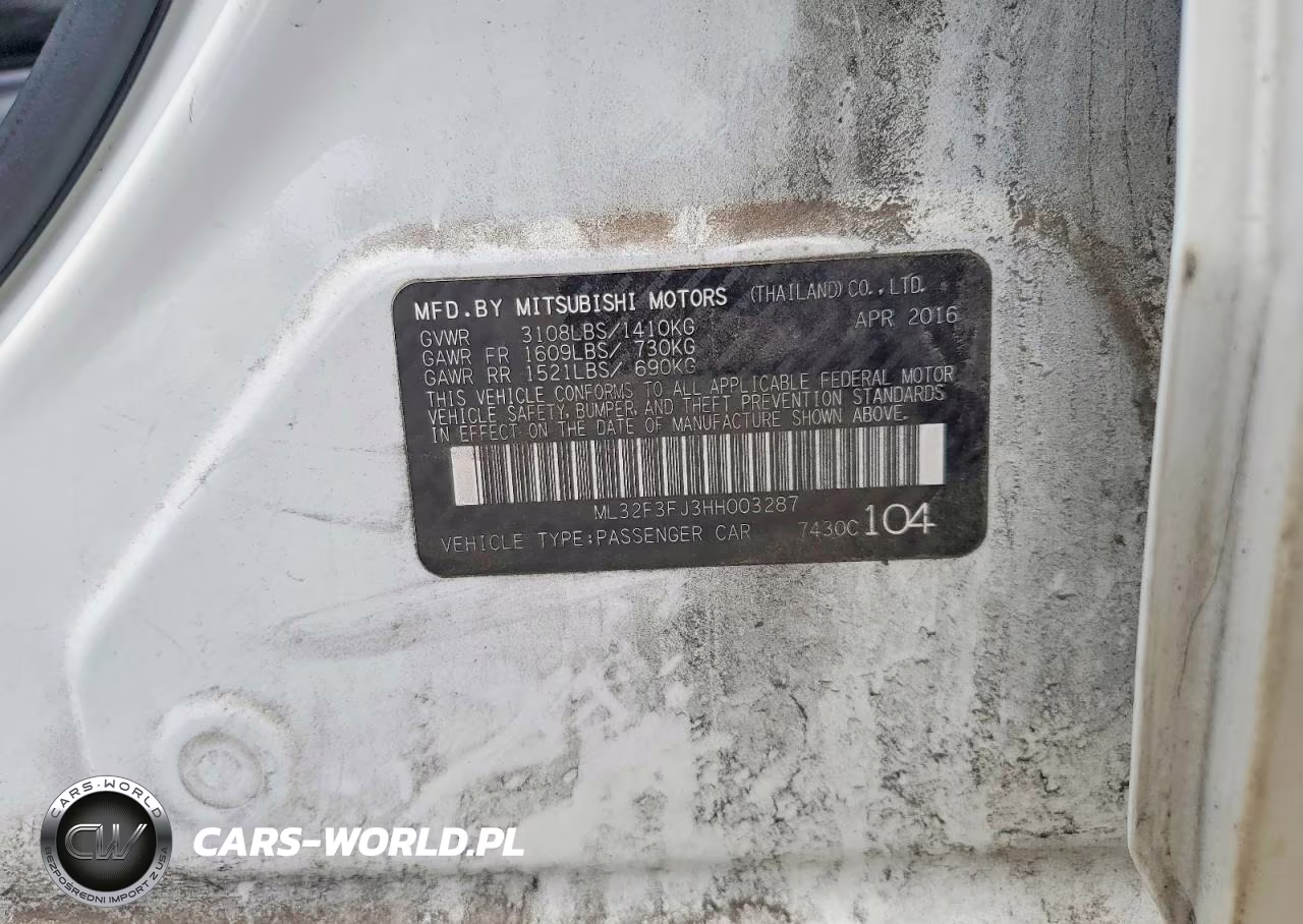 2017 Mitsubishi Mirage G4 Es VIN:ML32F3FJ3HH003287 - 12