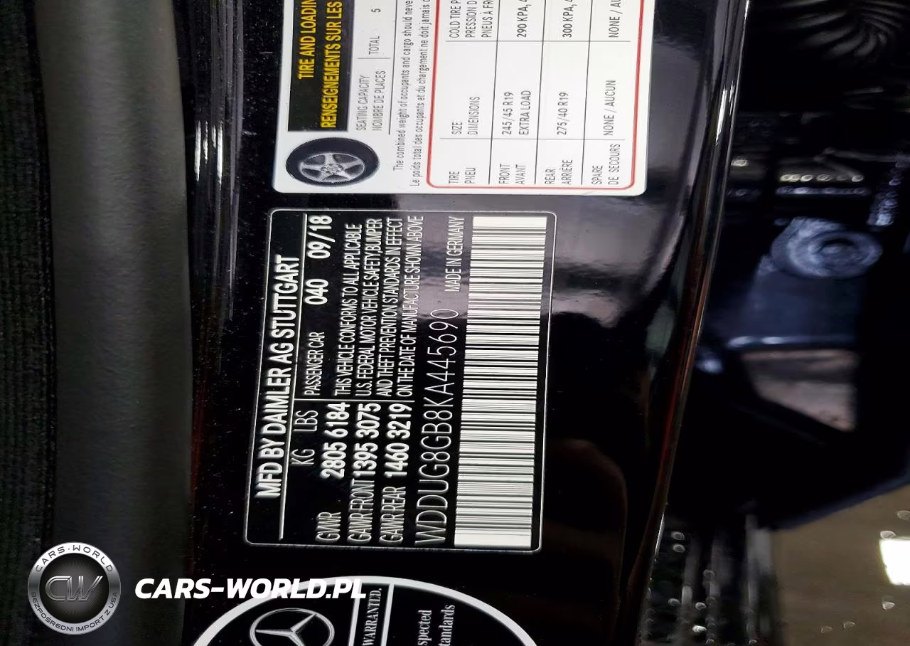 2019 Mercedes-Benz S 560 4Matic VIN:WDDUG8GB8KA445690 - 12