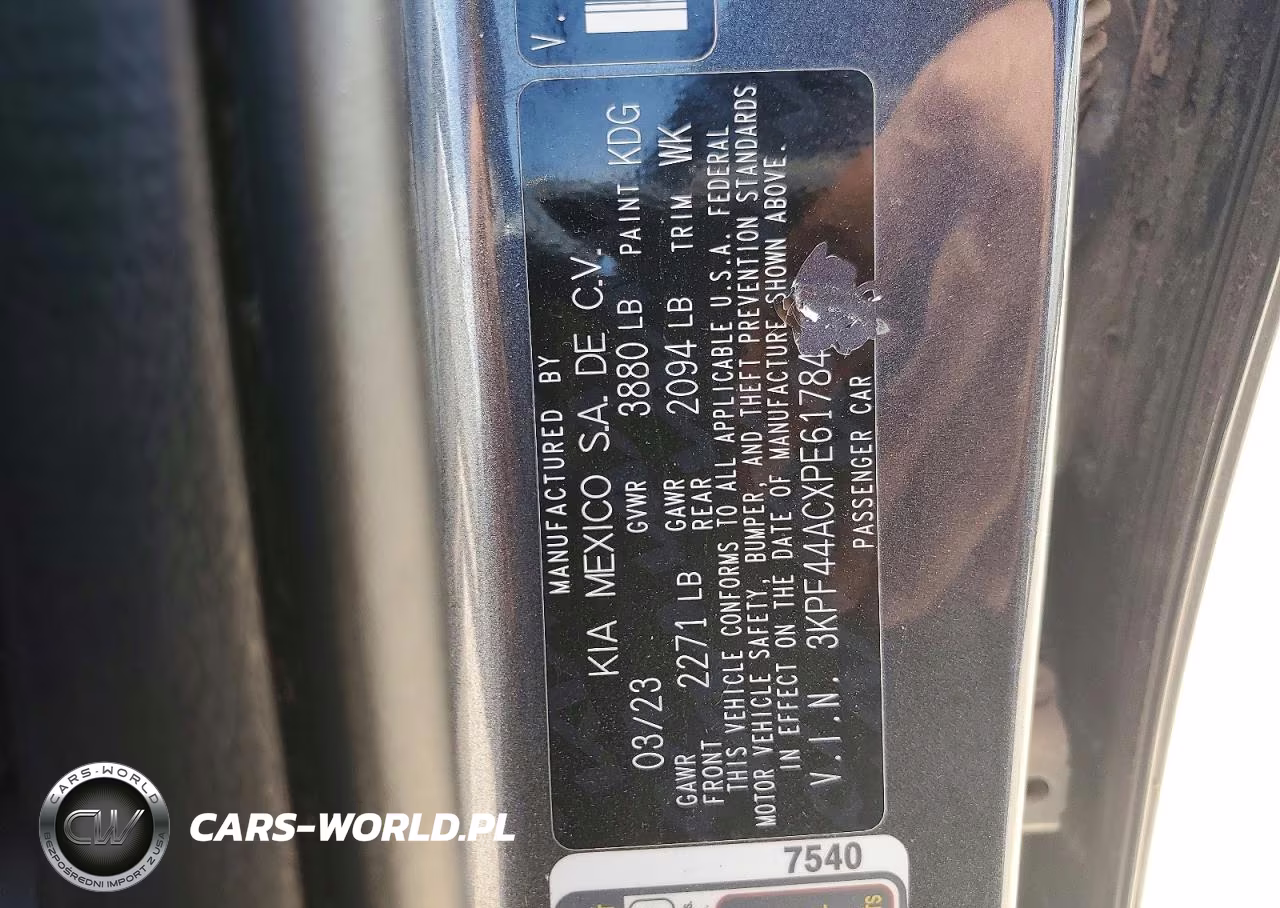 2023 Kia Forte Gt VIN:3KPF44ACXPE617843 - 12