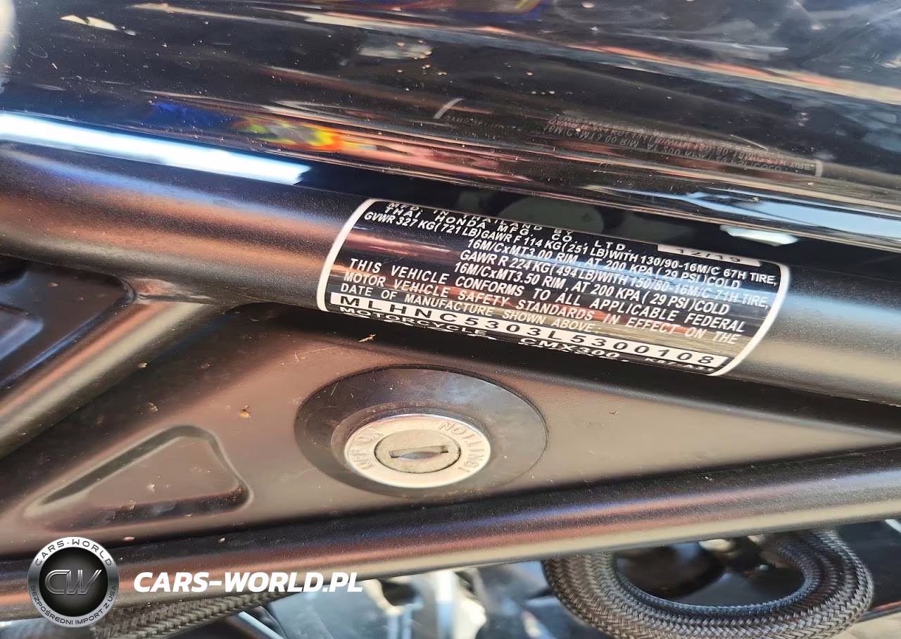 2020 Honda Cmx300 VIN:MLHNC5303L5300108 - 9