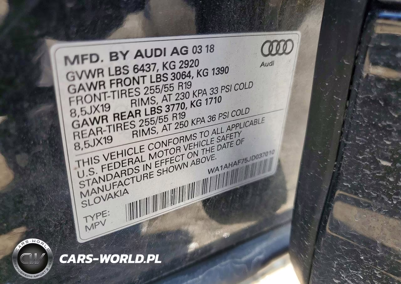 2018 Audi Q7 Premium VIN:WA1AHAF75JD037010 - 14