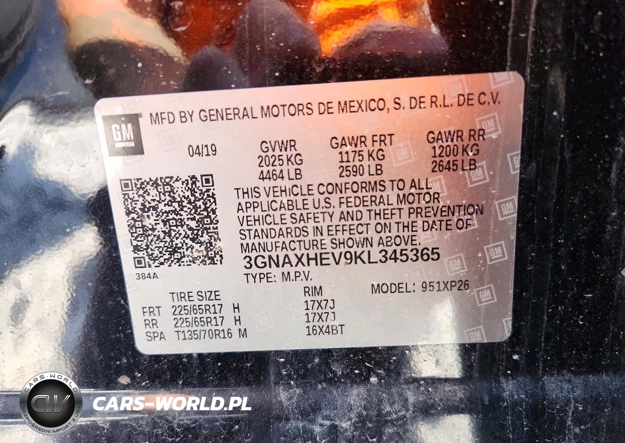 2019 Chevrolet Equinox Ls VIN:3GNAXHEV9KL345365 - 14