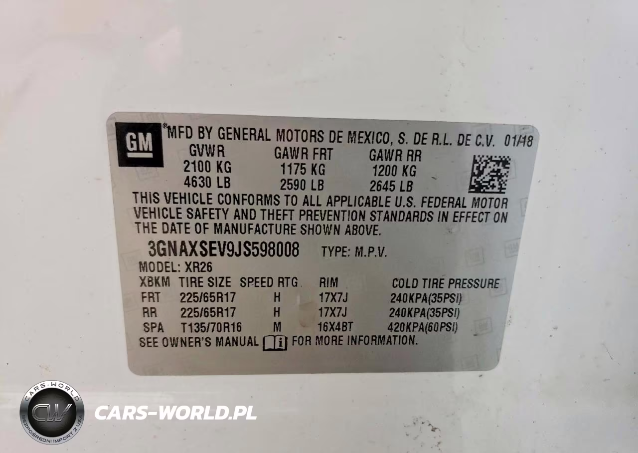2018 Chevrolet Equinox Lt VIN:3GNAXSEV9JS598008 - 14