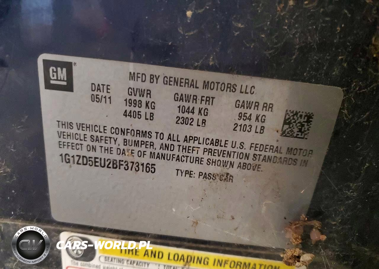 2011 Chevrolet Malibu 2Lt VIN:1G1ZD5EU2BF373165 - 12