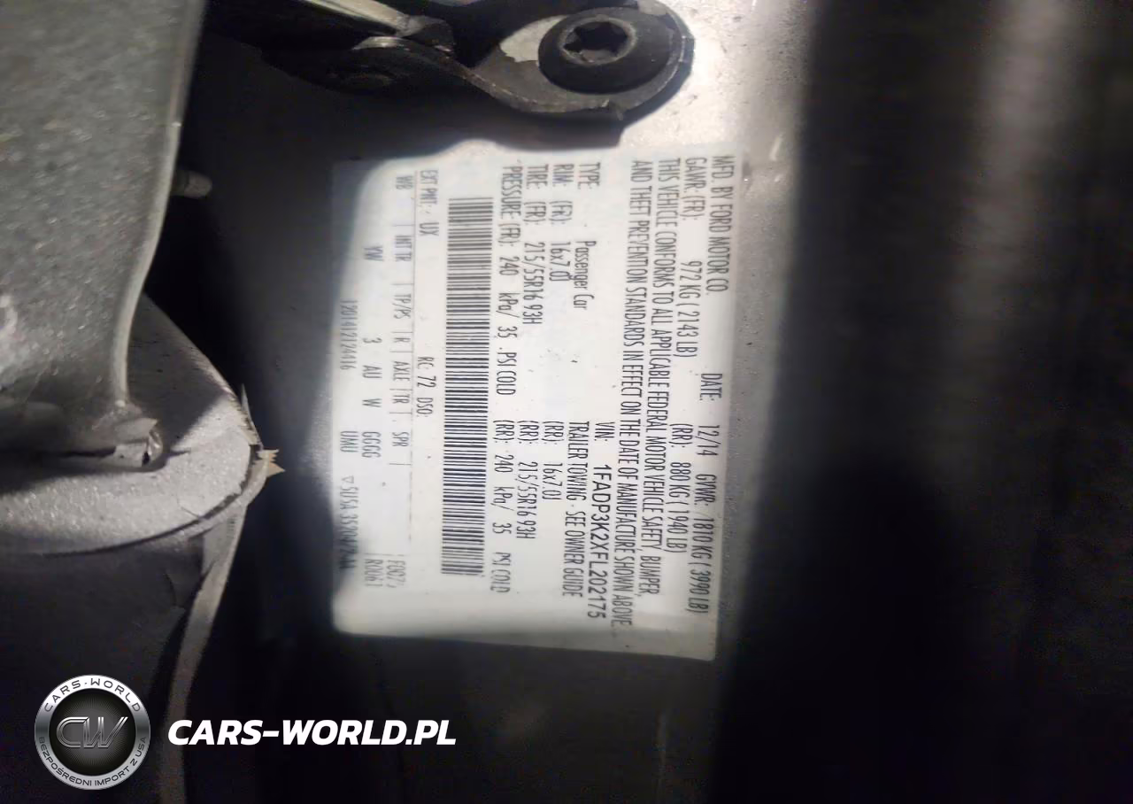 2015 Ford Focus Se VIN:1FADP3K2XFL202175 - 13