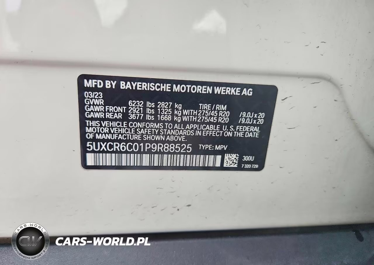 2023 BMW X5 xDrive40I VIN:5UXCR6C01P9R88525 - 13