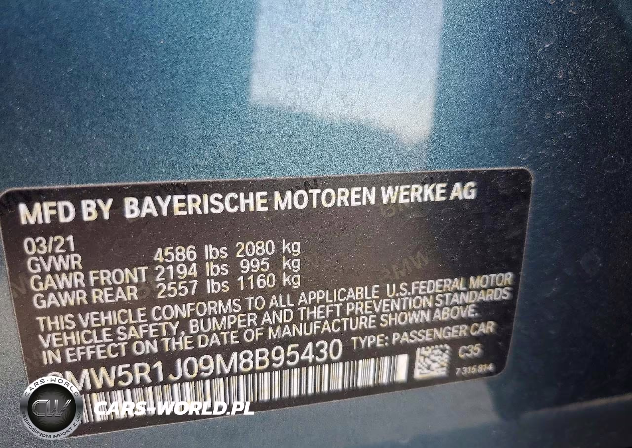 2021 BMW 330I VIN:3MW5R1J09M8B95430 - 13