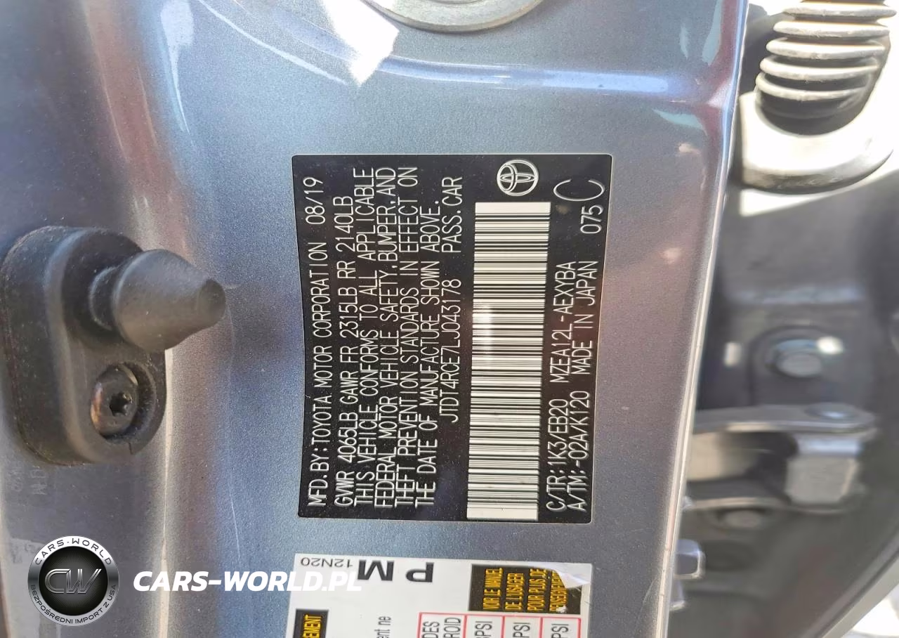 2020 Toyota Corolla Xse VIN:JTDT4RCE7LJ043178 - 13