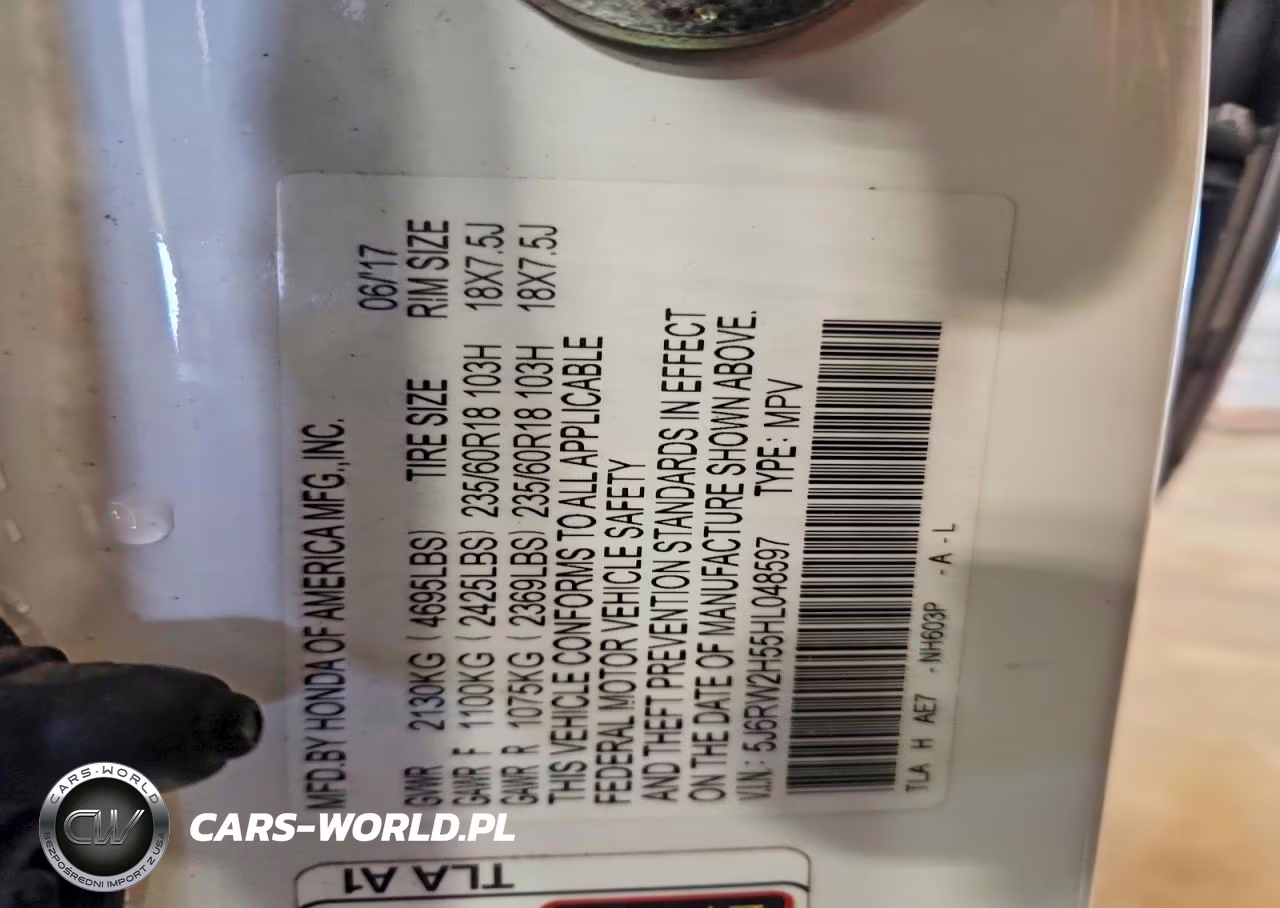 2017 Honda Cr-V Ex VIN:5J6RW2H55HL048597 - 14