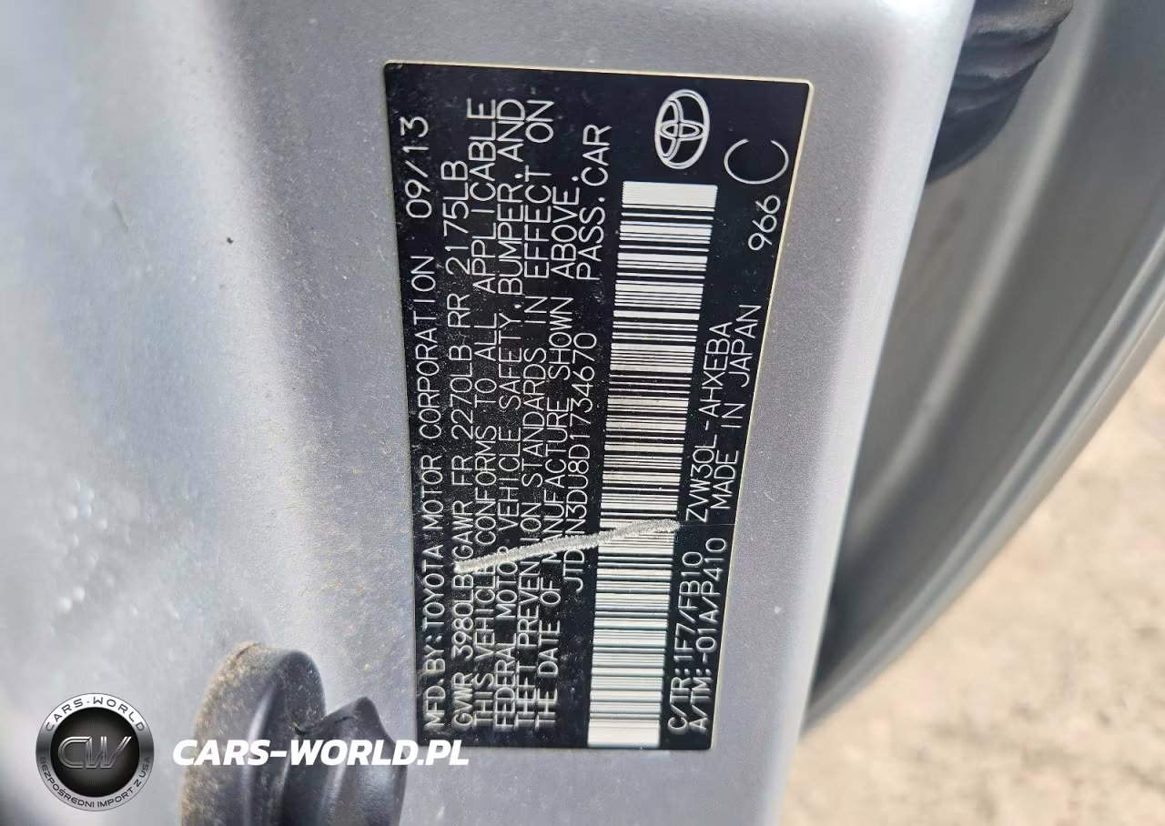 2013 Toyota Prius Three VIN:JTDKN3DU8D1734670 - 12