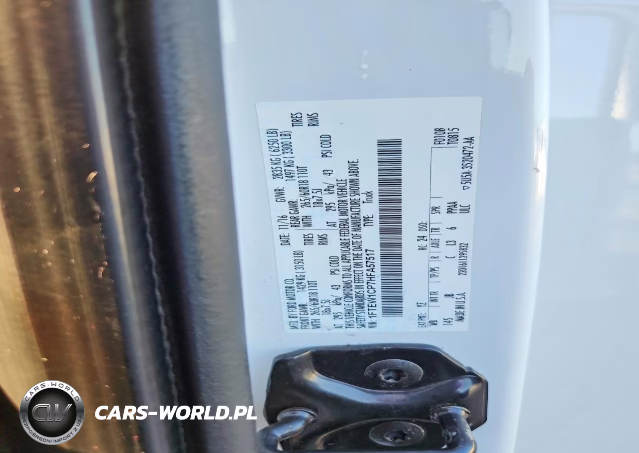 2017 Ford F150 Supercrew VIN:1FTEW1CP7HFA57517 - 12