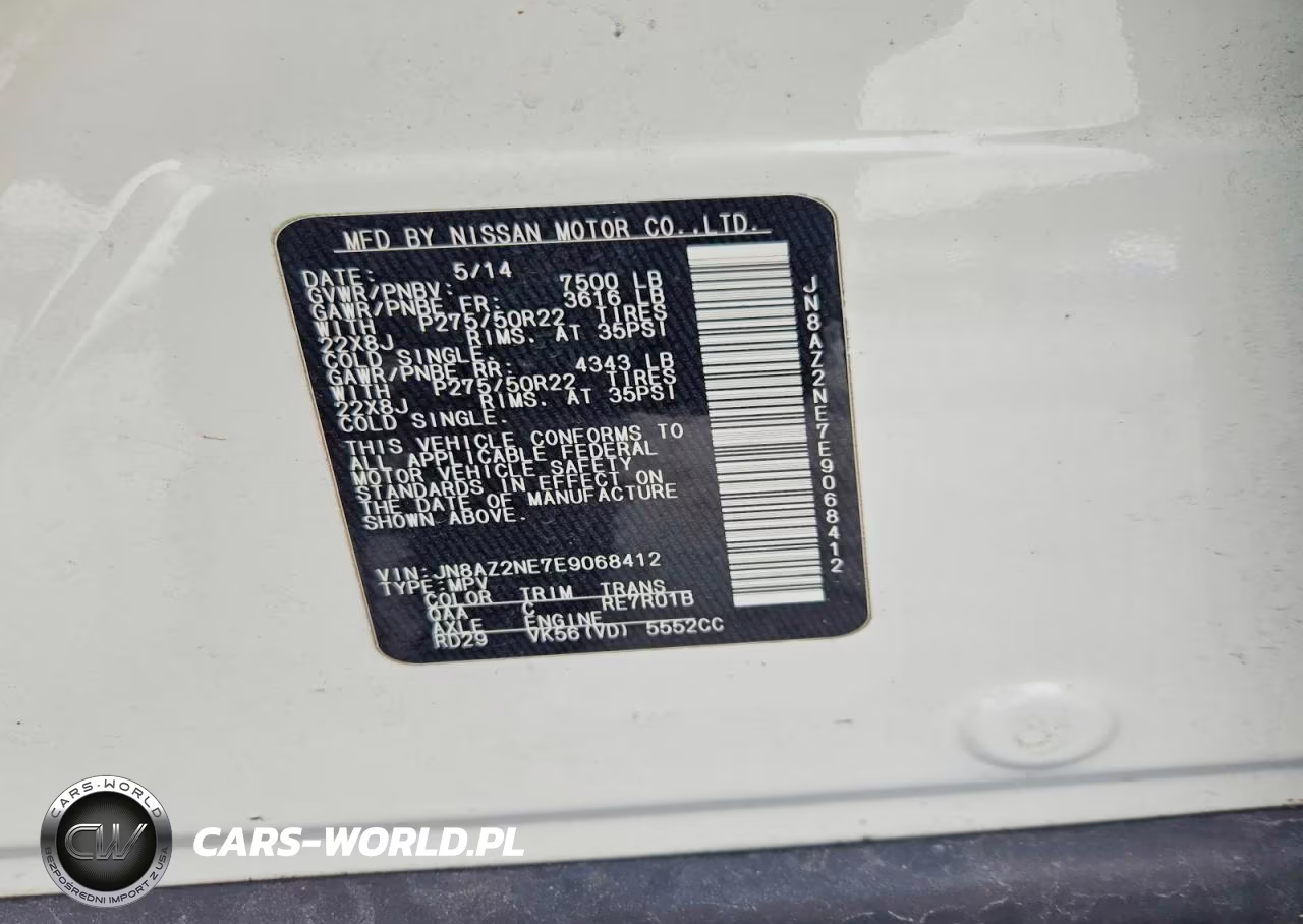 2014 Infiniti Qx80 Base VIN:JN8AZ2NE7E9068412 - 13