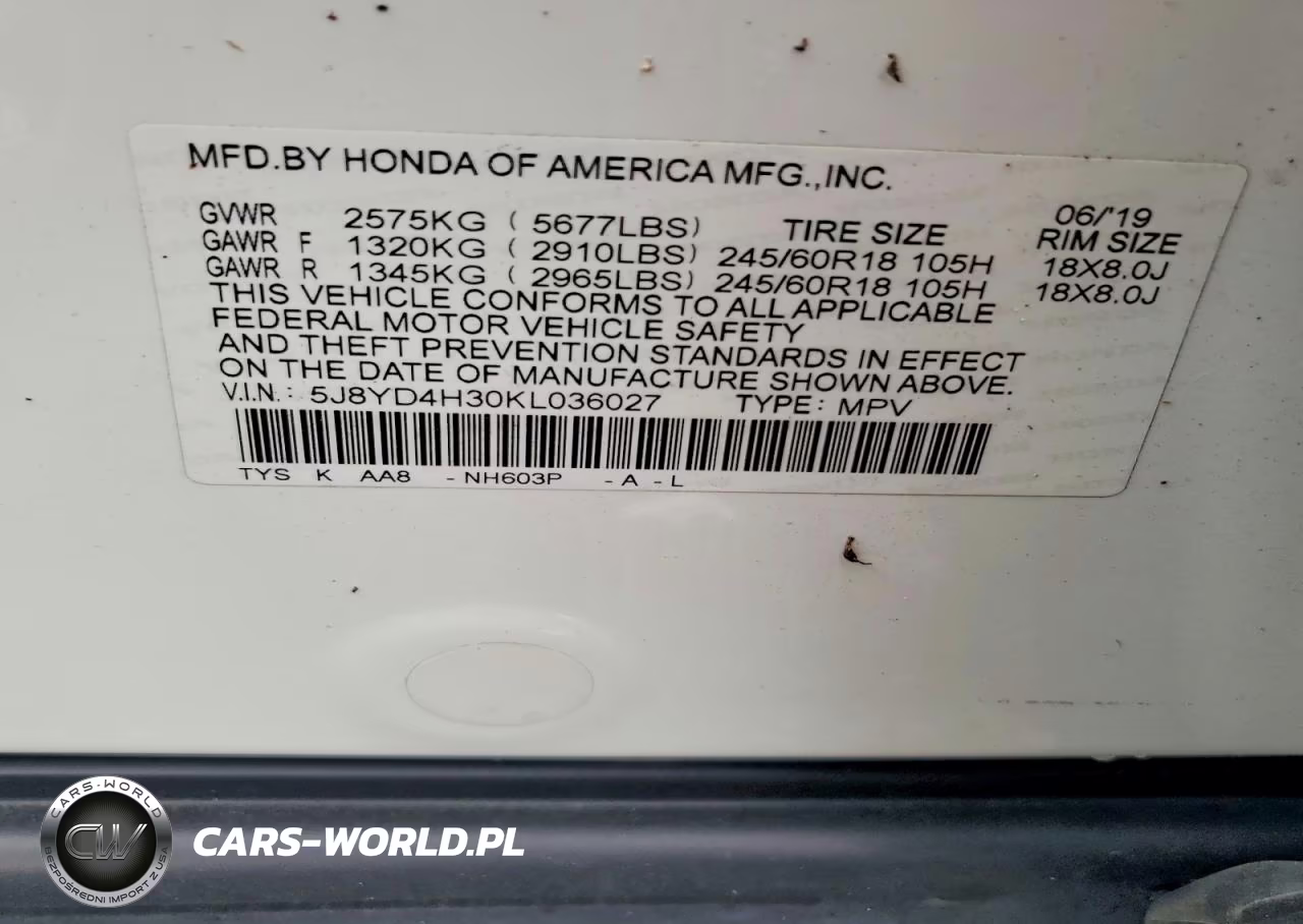 2019 Acura Mdx VIN:5J8YD4H30KL036027 - 14