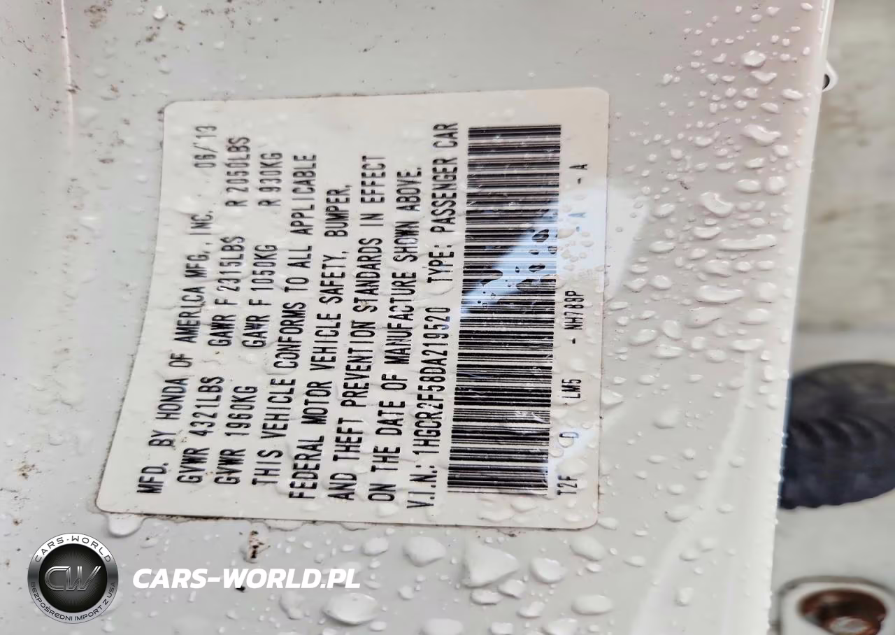 2013 Honda Accord Sport VIN:1HGCR2F58DA219520 - 13