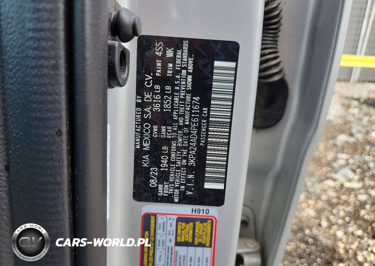 2023 Kia Rio S VIN:3KPA24AD4PE611674 - 12