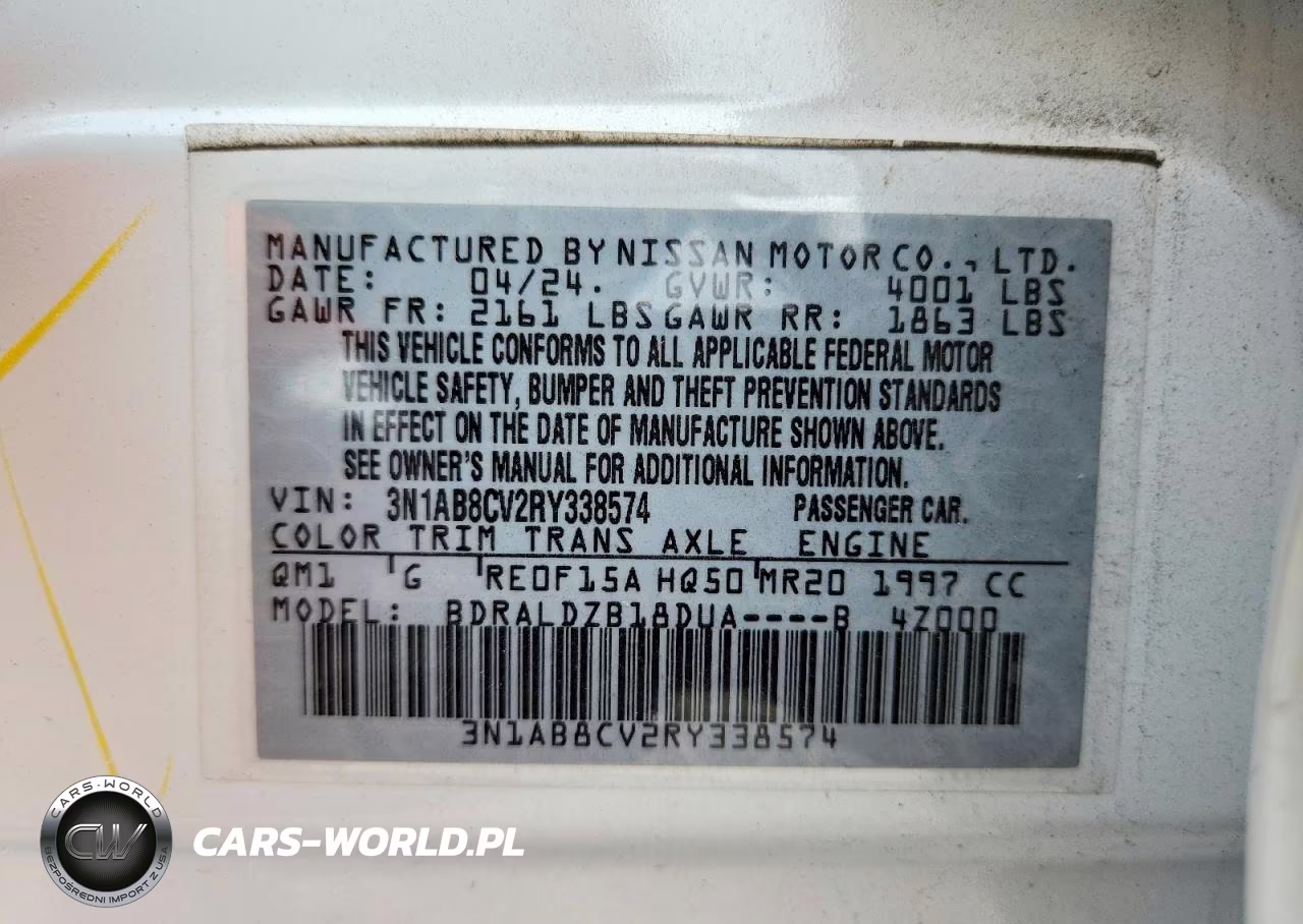 2024 Nissan Sentra Sv VIN:3N1AB8CV2RY338574 - 12
