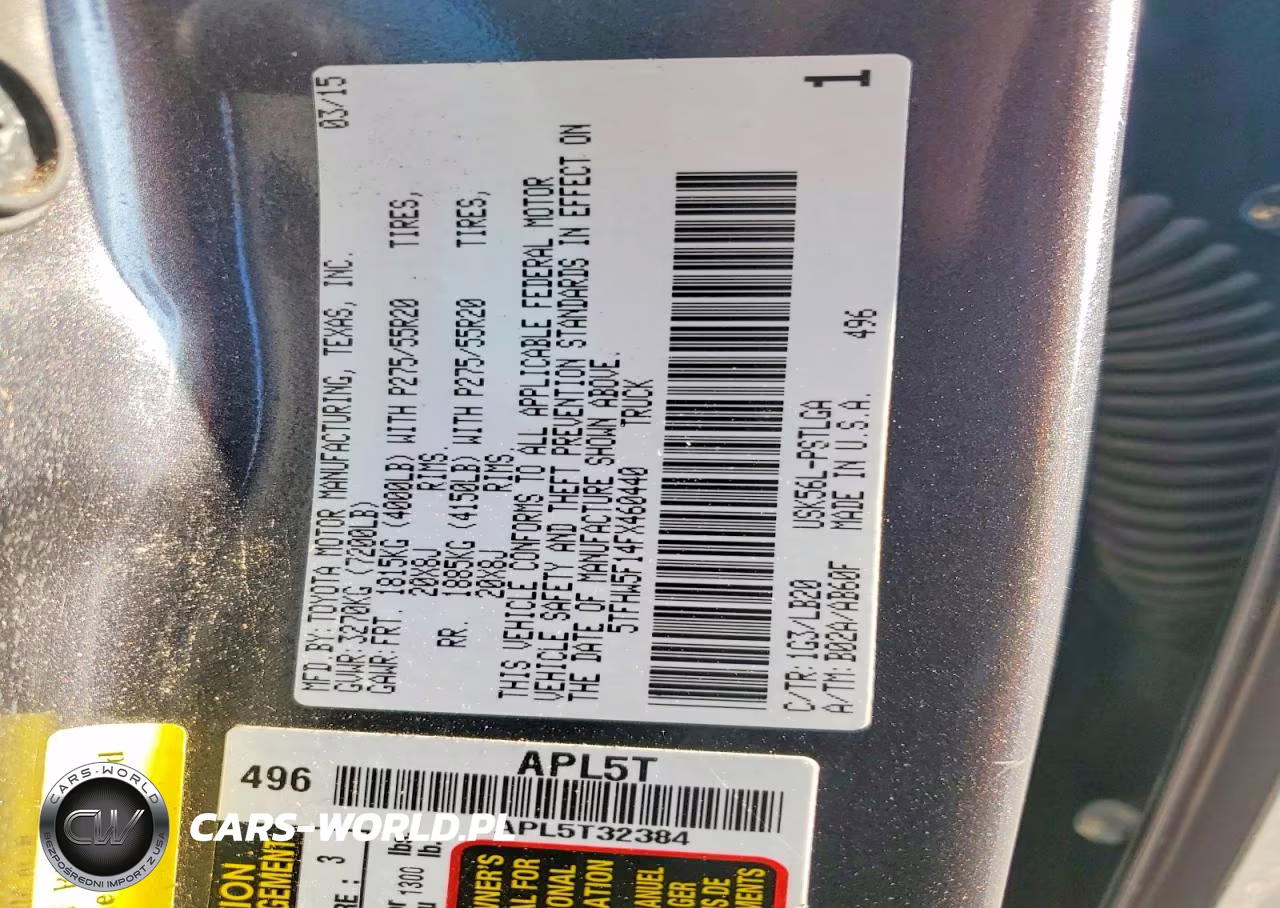 2015 Toyota Tundra Crewmax Limited VIN:5TFHW5F14FX460440 - 12