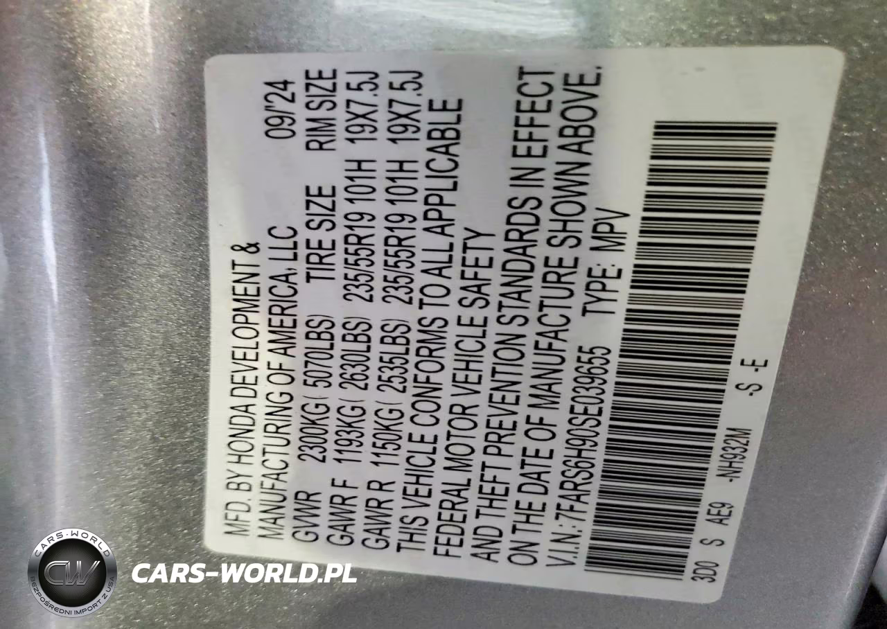 2025 Honda Cr-V Sport Touring VIN:7FARS6H90SE039655 - 13
