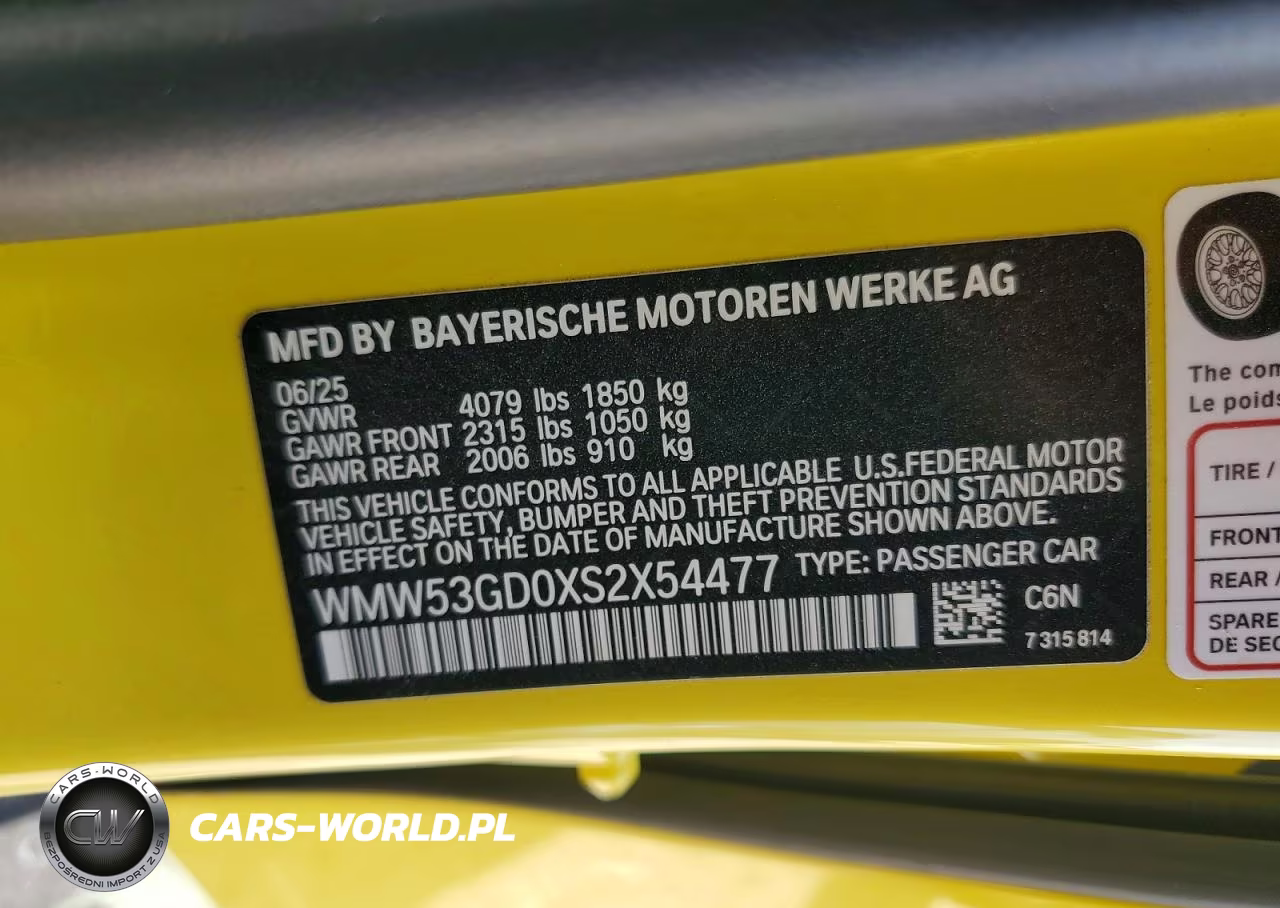2025 Mini Hardtop Cooper S VIN:WMW53GD0XS2X54477 - 12