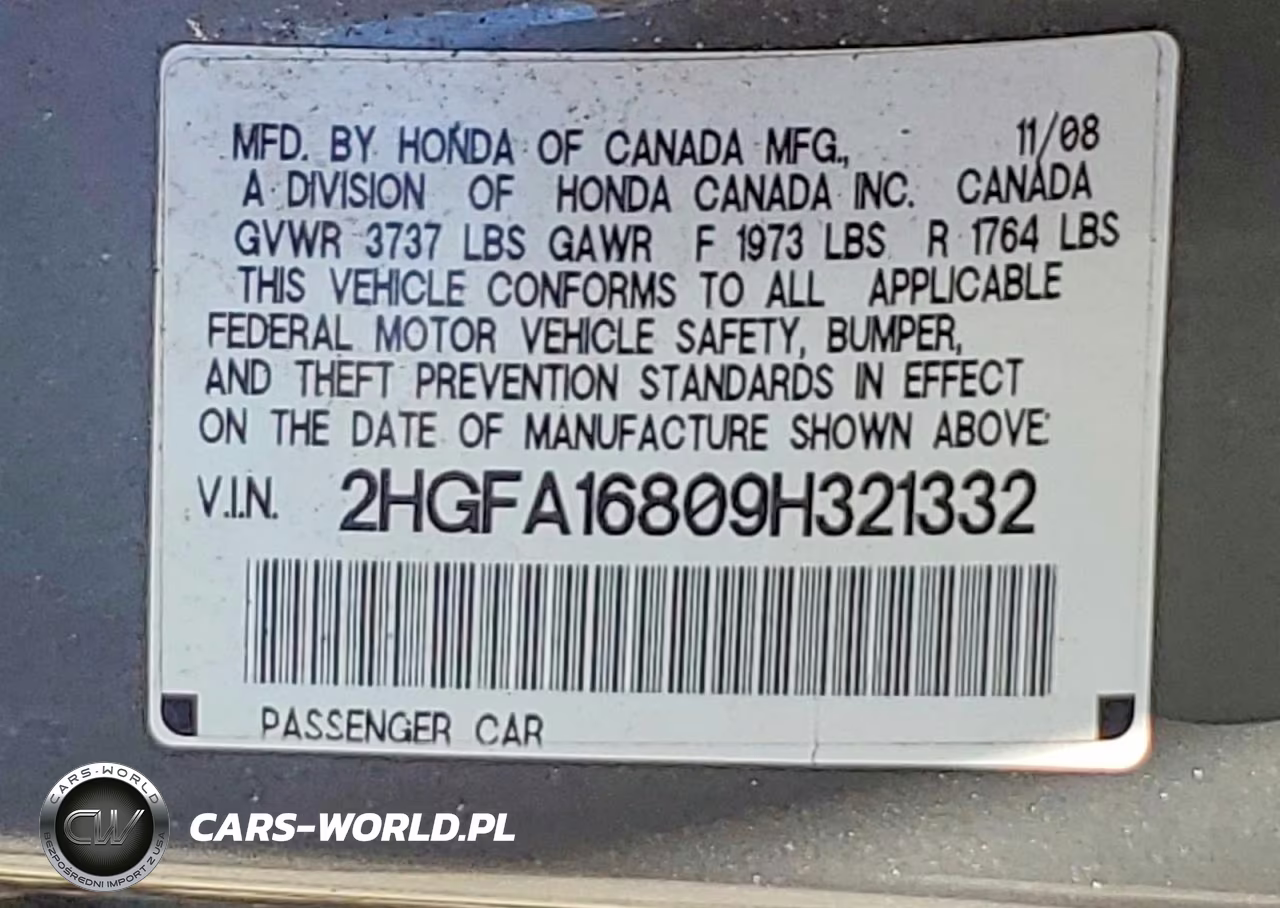2009 Honda Civic Ex VIN:2HGFA16809H321332 - 12