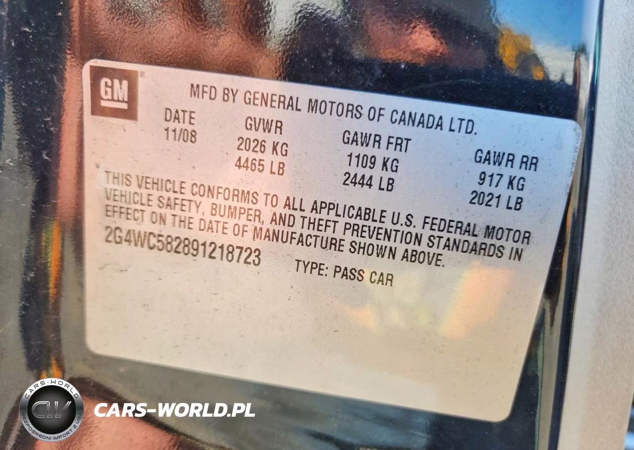 2009 Buick Lacrosse Cx VIN:2G4WC582891218723 - 12