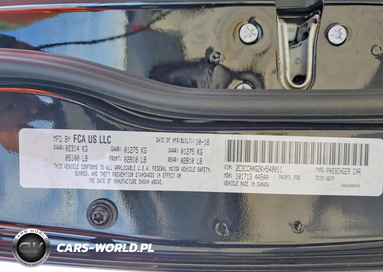2019 Chrysler 300 Touring VIN:2C3CCAAG2KH548011 - 12