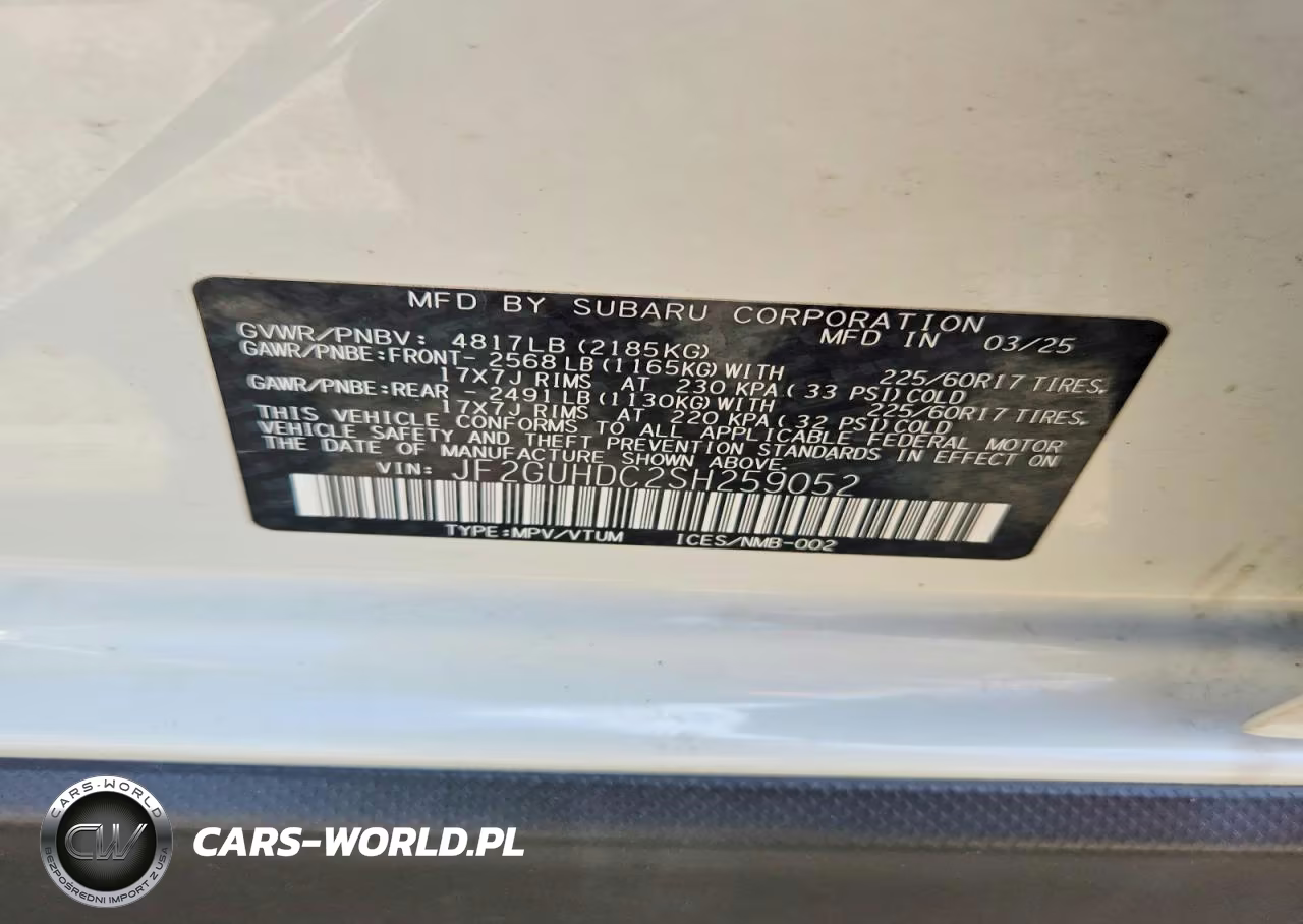 2025 Subaru Crosstrek Premium VIN:JF2GUHDC2SH259052 - 13