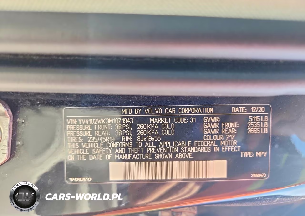 2021 Volvo V60 Cross Country T5 Momentum VIN:YV4102WK3M1071943 - 12