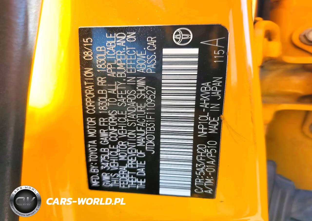 2015 Toyota Prius C One VIN:JTDKDTB31F1109527 - 12
