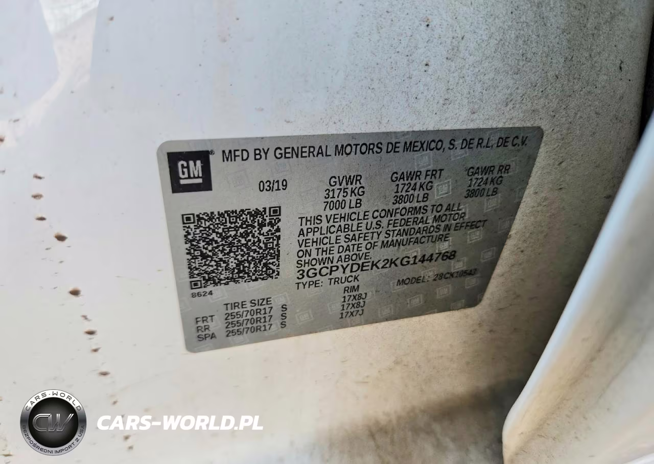 2019 Chevrolet Silverado K1500 Lt VIN:3GCPYDEK2KG144768 - 12