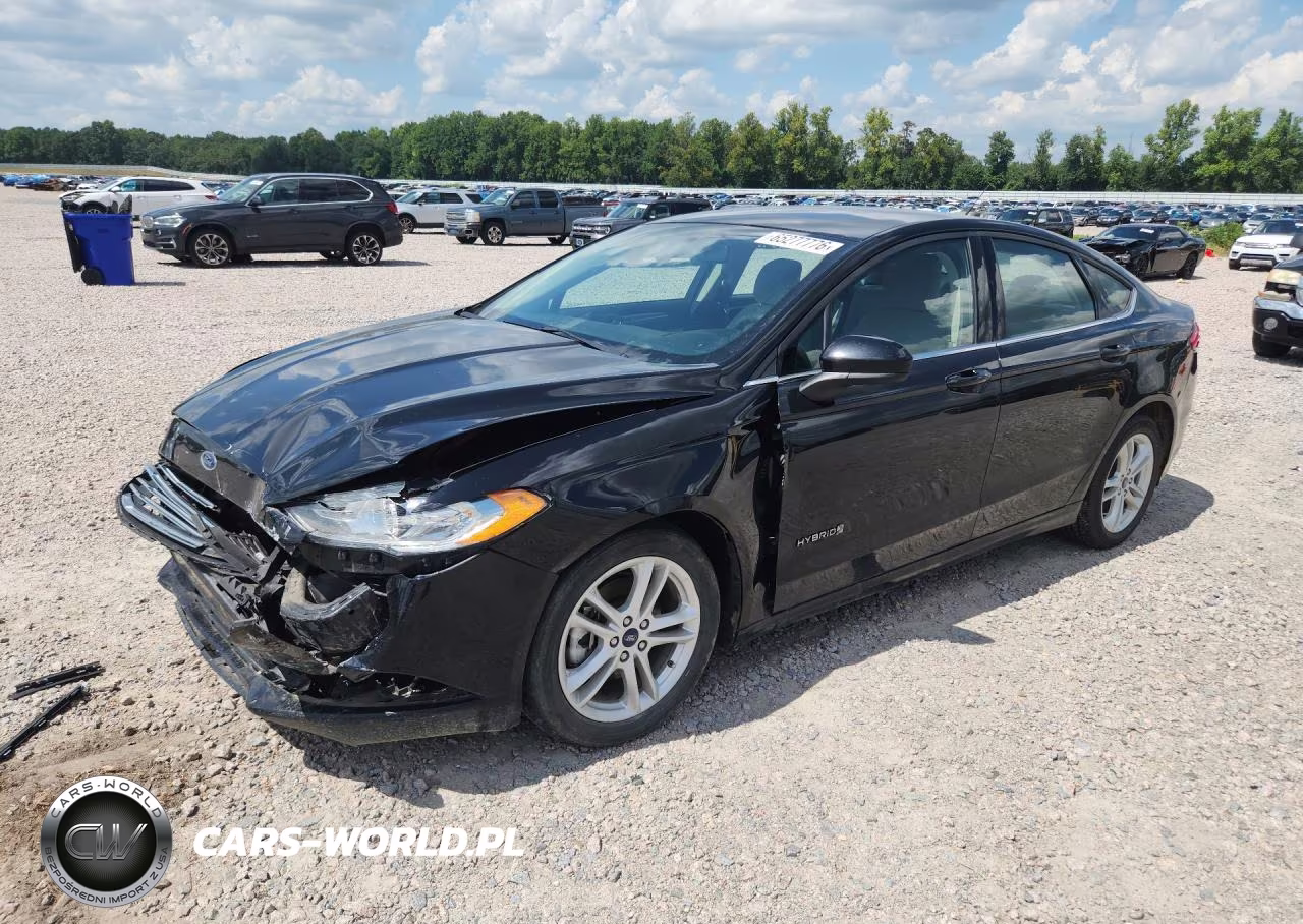 2018 Ford Fusion S Hybrid VIN:3FA6P0UU2JR101213 - 1