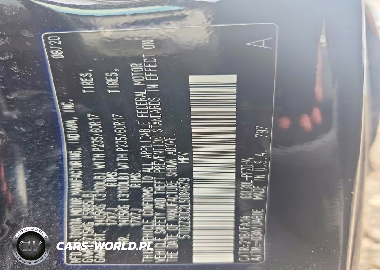 2020 Toyota Sienna L VIN:5TDZZ3DC2LS084679 - 13