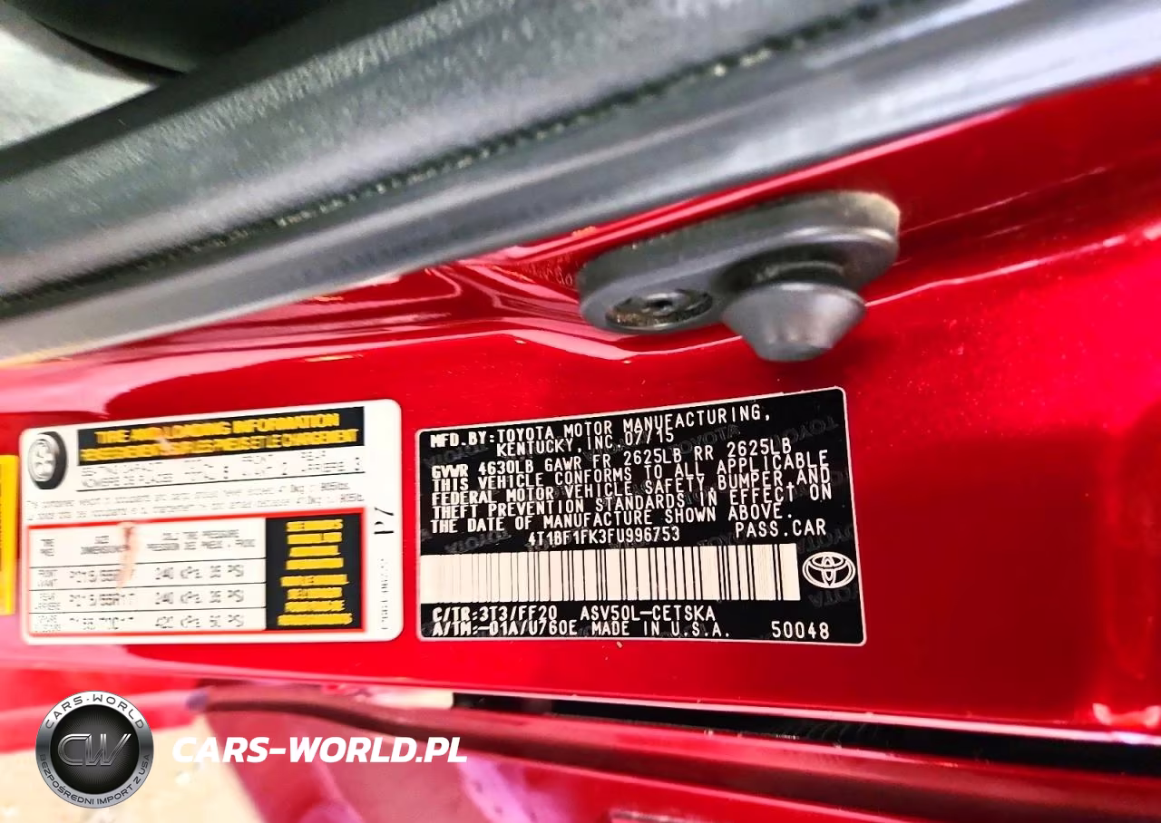 2015 Toyota Camry Se VIN:4T1BF1FK3FU996753 - 12