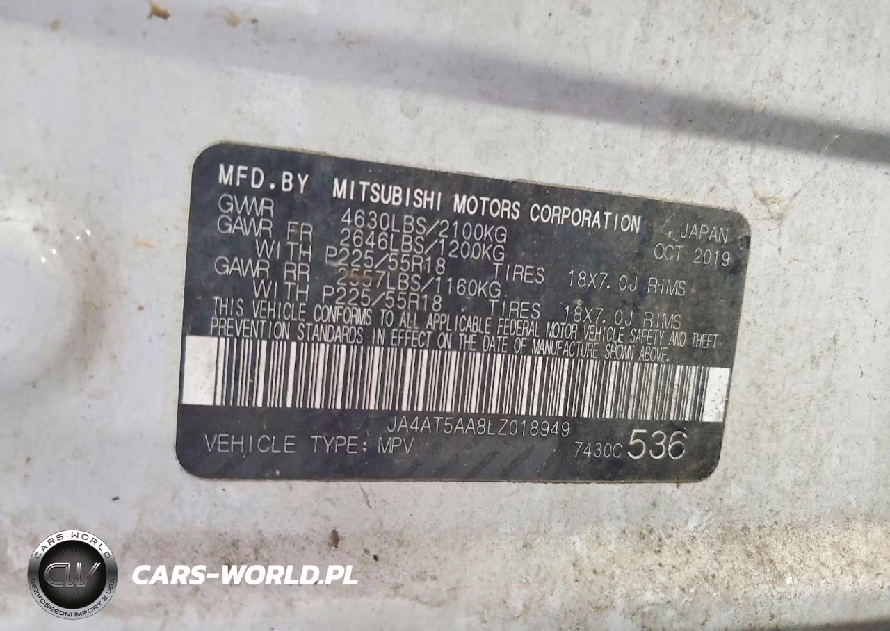 2020 Mitsubishi Eclipse Cross Se VIN:JA4AT5AA8LZ018949 - 13