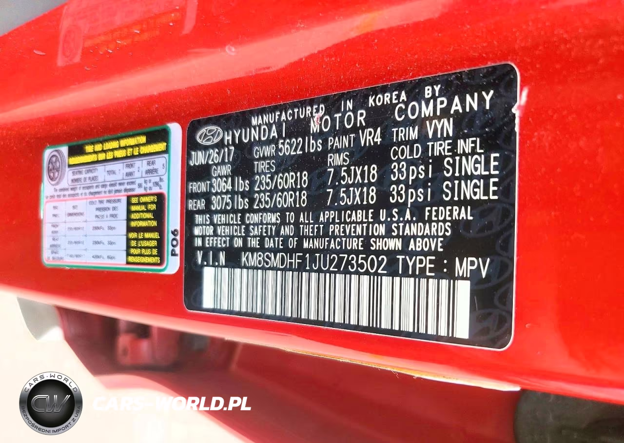2018 Hyundai Santa Fe Se VIN:KM8SMDHF1JU273502 - 13
