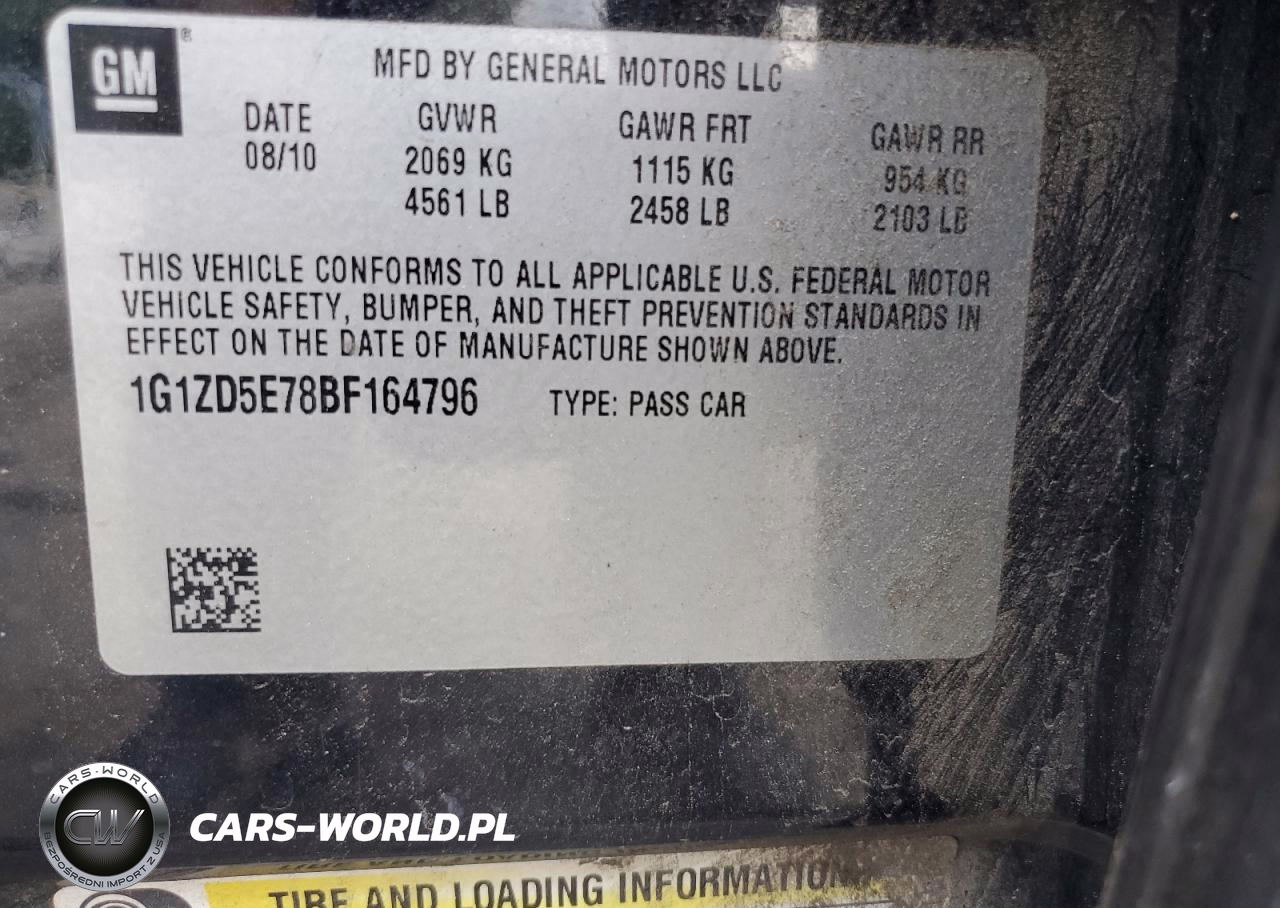 2011 Chevrolet Malibu 2Lt VIN:1G1ZD5E78BF164796 - 12