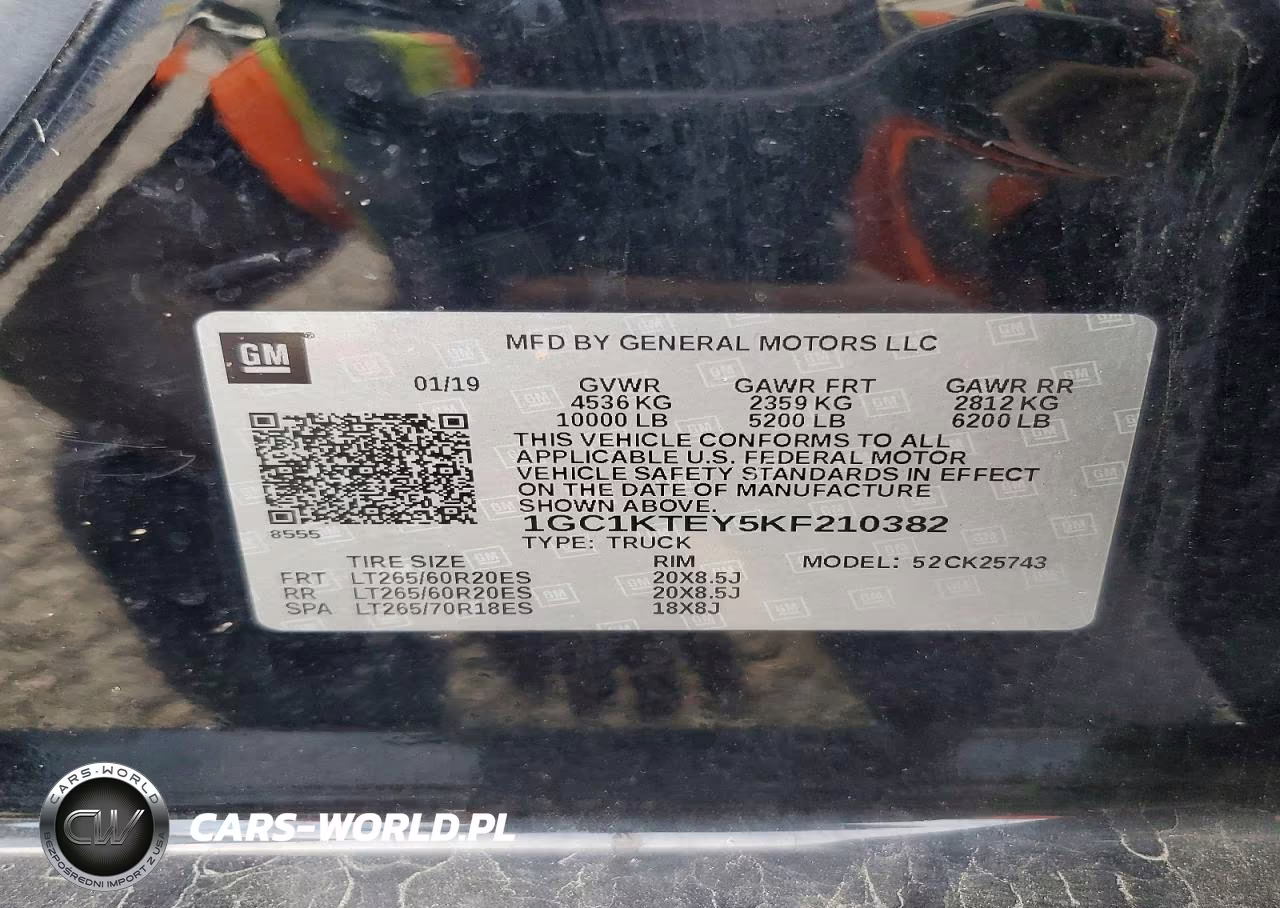 2019 Chevrolet Silverado K2500 Heavy Duty Ltz VIN:1GC1KTEY5KF210382 - 12