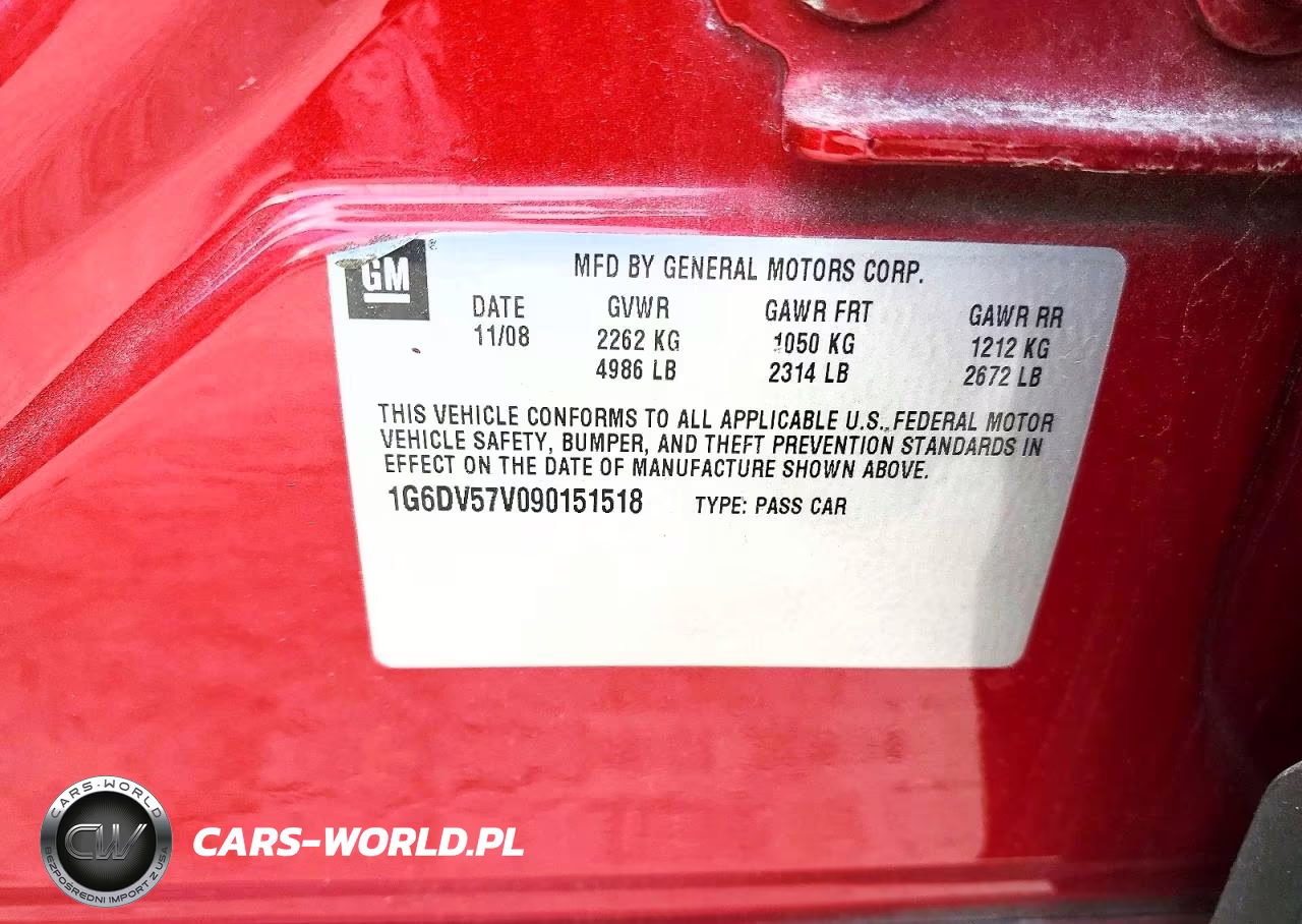 2009 Cadillac Cts Hi Feature V6 VIN:1G6DV57V090151518 - 12