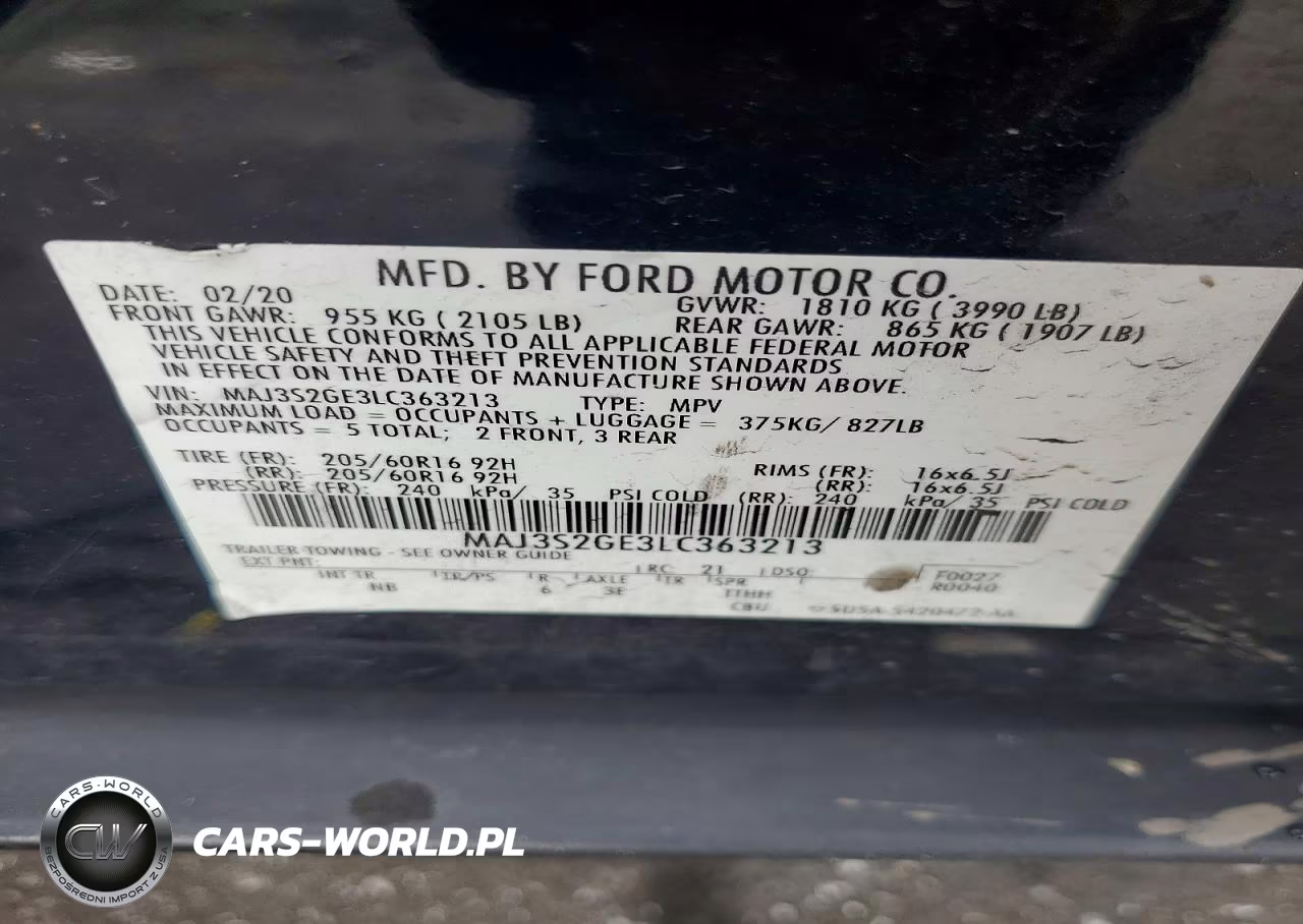 2020 Ford Ecosport Se VIN:MAJ3S2GE3LC363213 - 12