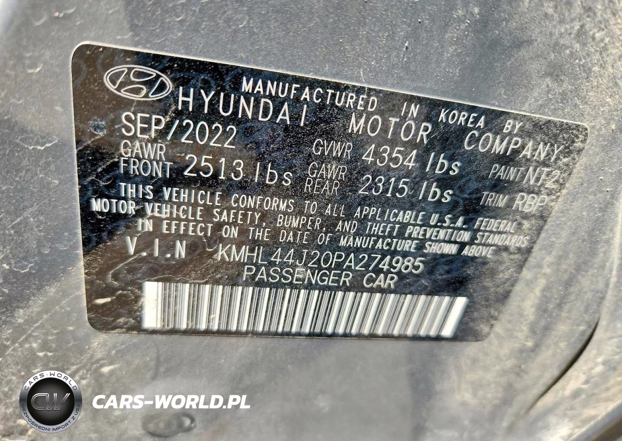 2023 Hyundai Sonata Sel Plus VIN:KMHL44J20PA274985 - 12