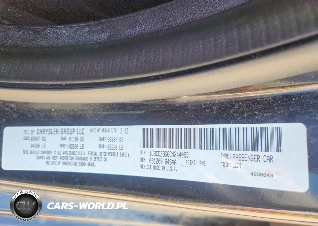 2012 Dodge Avenger R-T VIN:1C3CDZBG6CN244053 - 12