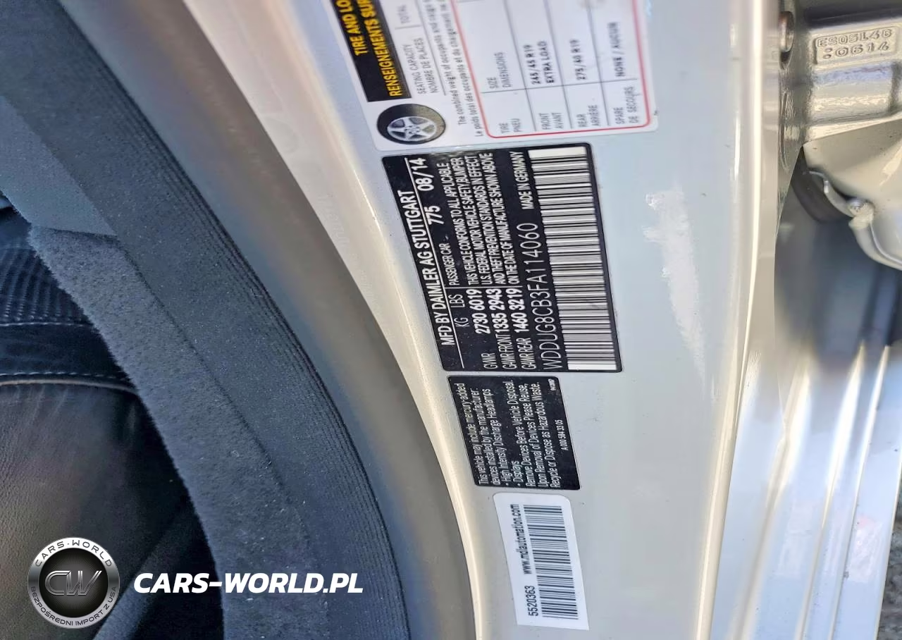 2015 Mercedes-Benz S 550 VIN:WDDUG8CB3FA114060 - 12