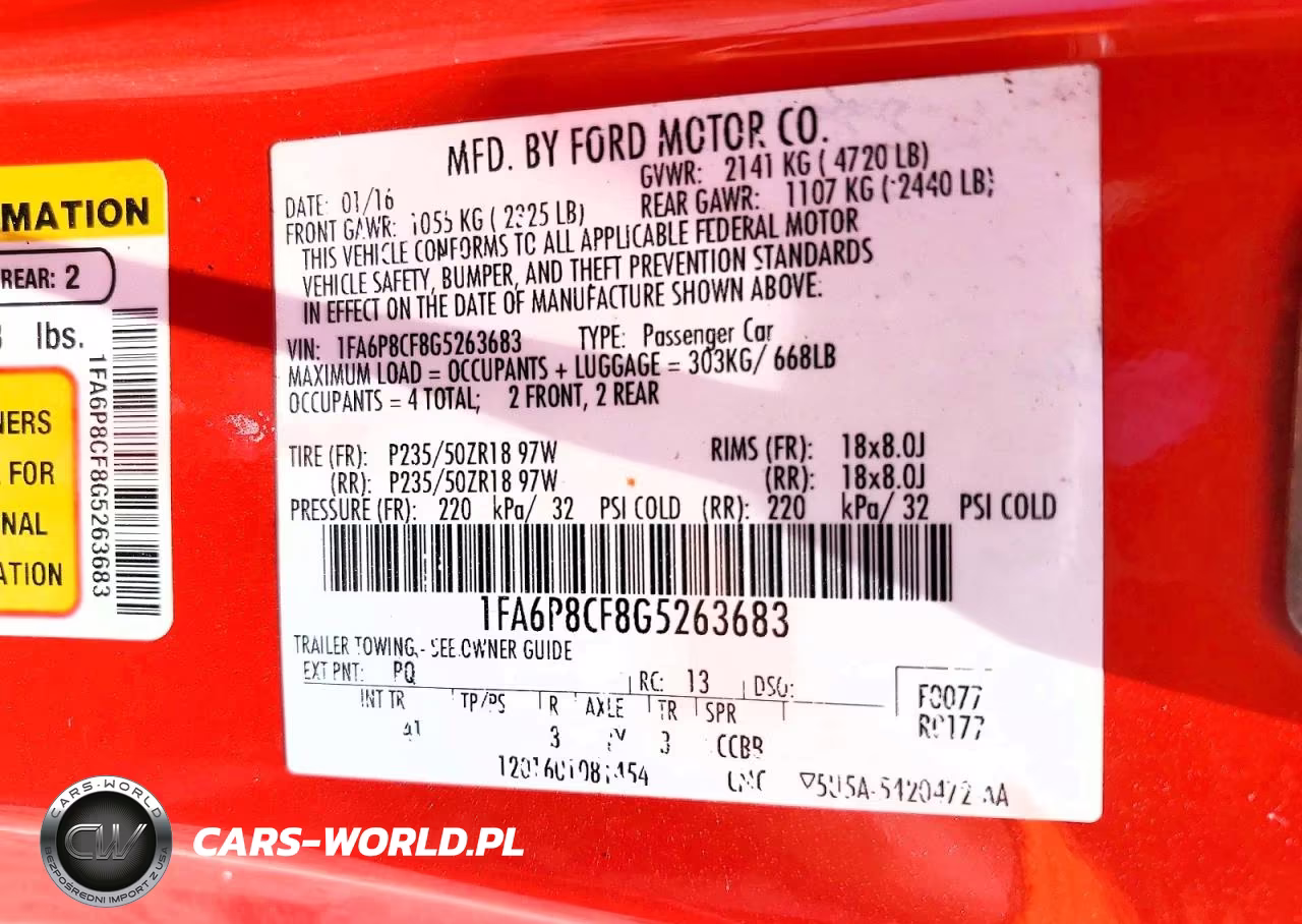 2016 Ford Mustang Gt VIN:1FA6P8CF8G5263683 - 12