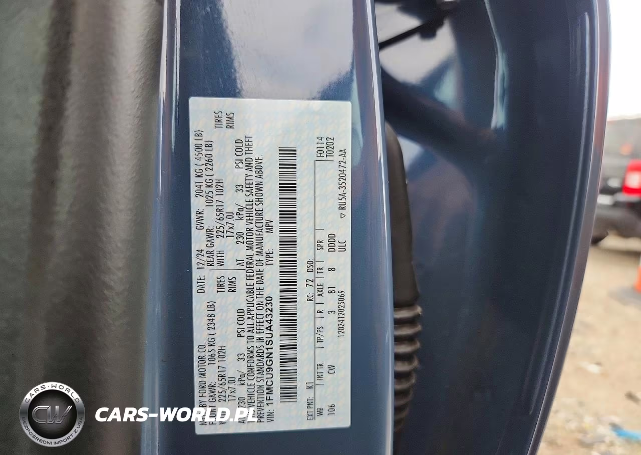 2025 Ford Escape Active VIN:1FMCU9GN1SUA43230 - 13