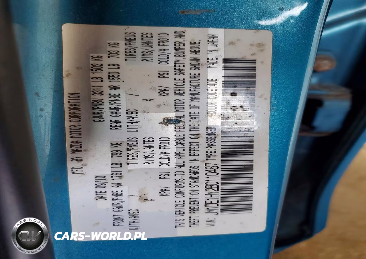 2011 Mazda Mazda2 VIN:JM1DE1HY2B0110487 - 13