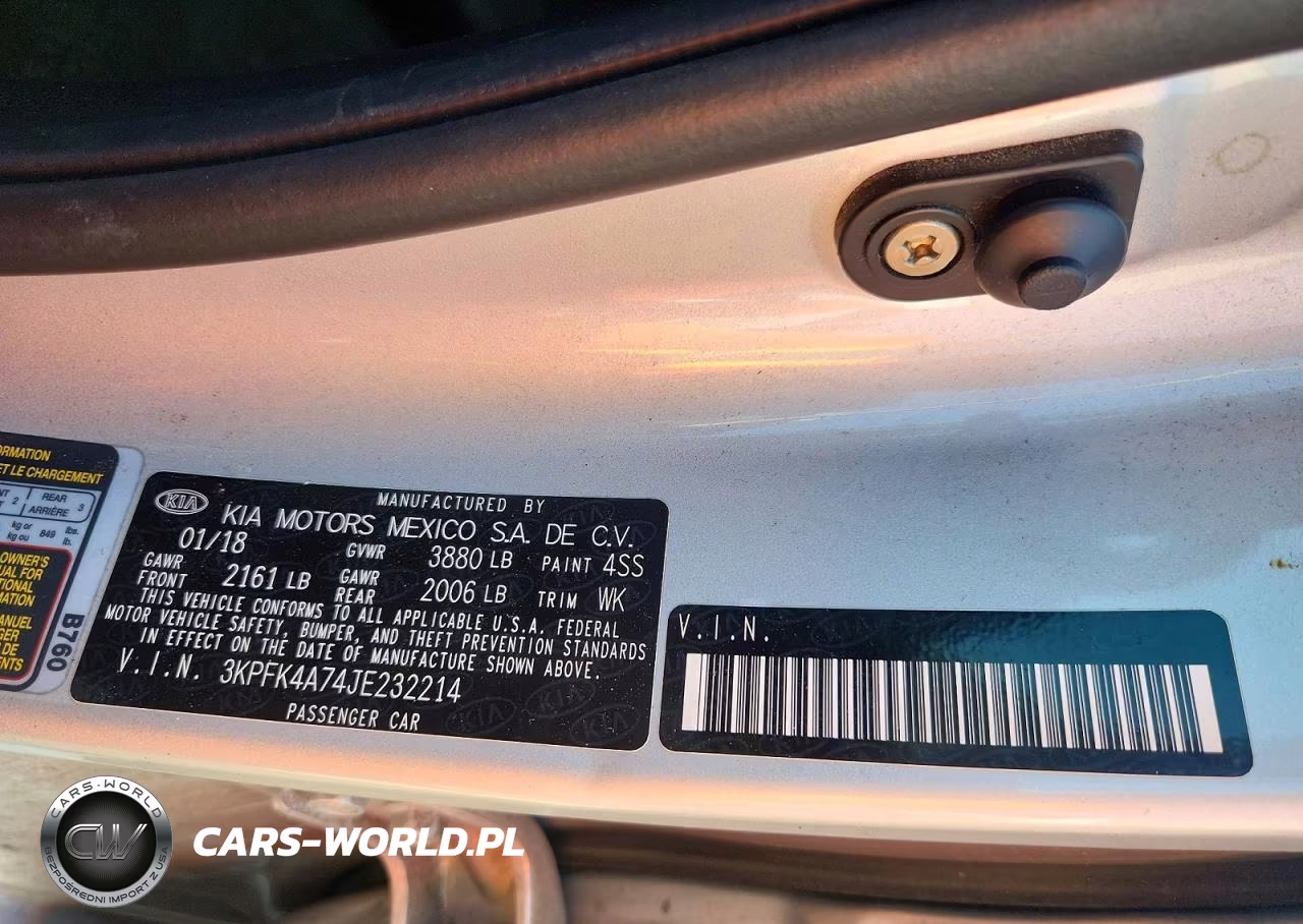 2018 Kia Forte Lx VIN:3KPFK4A74JE232214 - 12